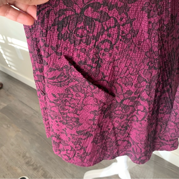 Habitat purple and black floral button up size xs - Picture 4 of 11